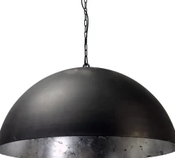 XXL Hängeleuchte Grau Metall Silber Ø80cm LARINO