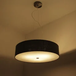 XXL Hängeleuchte in grau