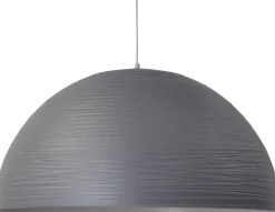 XXL Pendelleuchte Ø72cm Silber CASCO Handarbeit